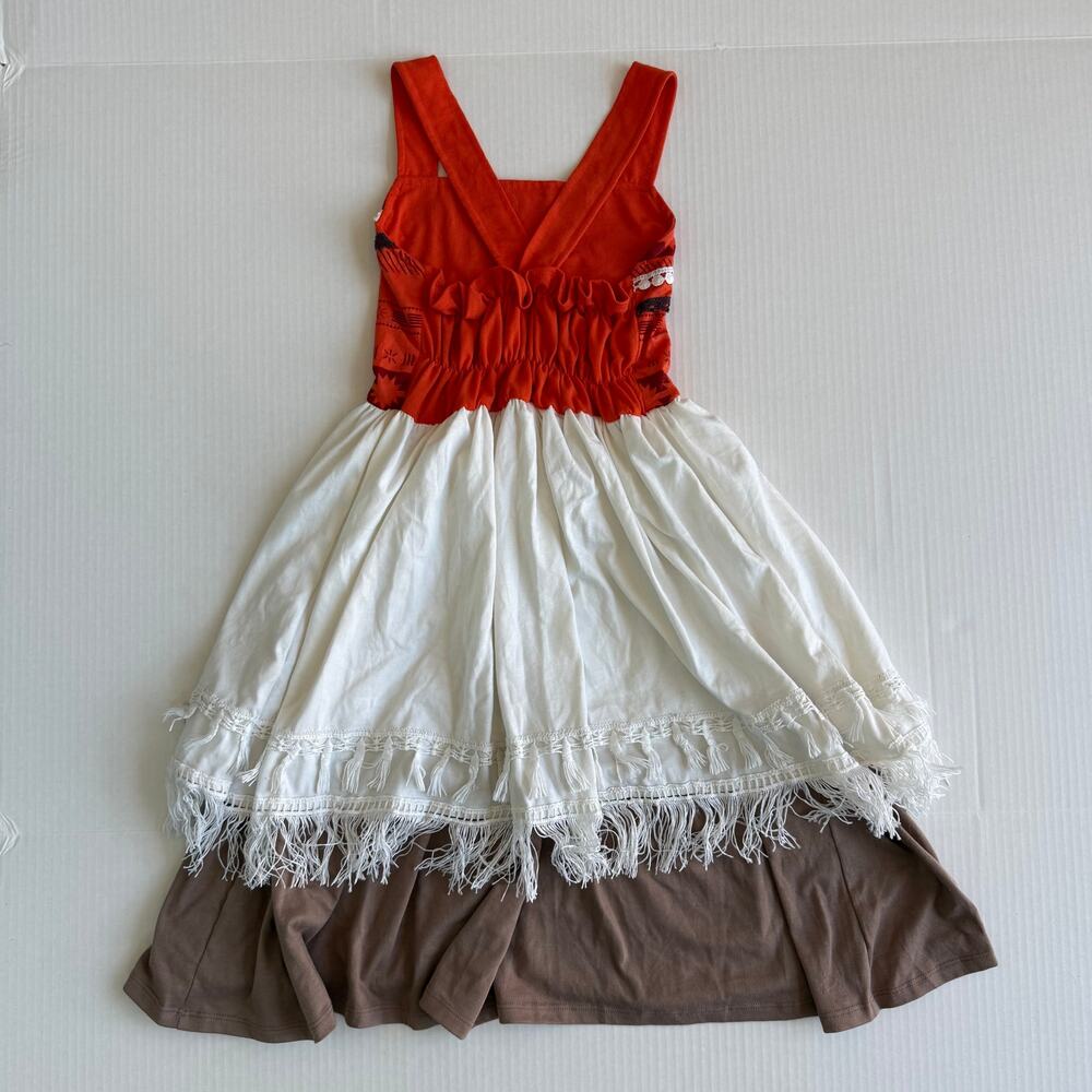 Boutique Disney Moana Dress Costume Sleeveless Girls Size 10 - Picture 2 of 6